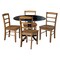 International Concepts 42 in. Dual Drop Leaf Table with 4 Ladder Back Dining Chairs - 5 Piece Dining Set K46-42DP-C59-2-4 - alternate 1